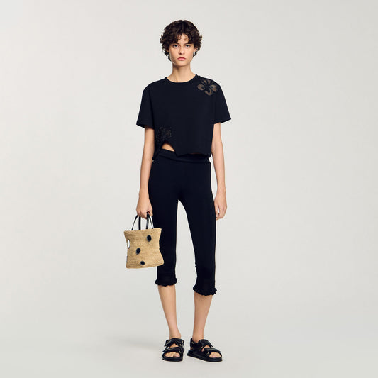 Floral embroidery T-shirt | Sandro