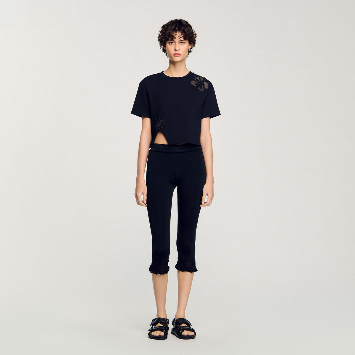 Floral embroidery T-shirt | Sandro