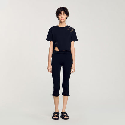 Floral embroidery T-shirt | Sandro