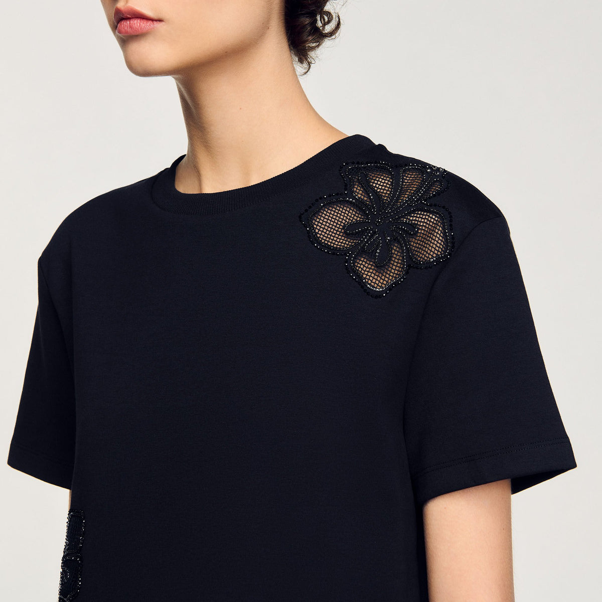 Floral embroidery T-shirt | Sandro