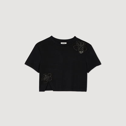 Floral embroidery T-shirt | Sandro