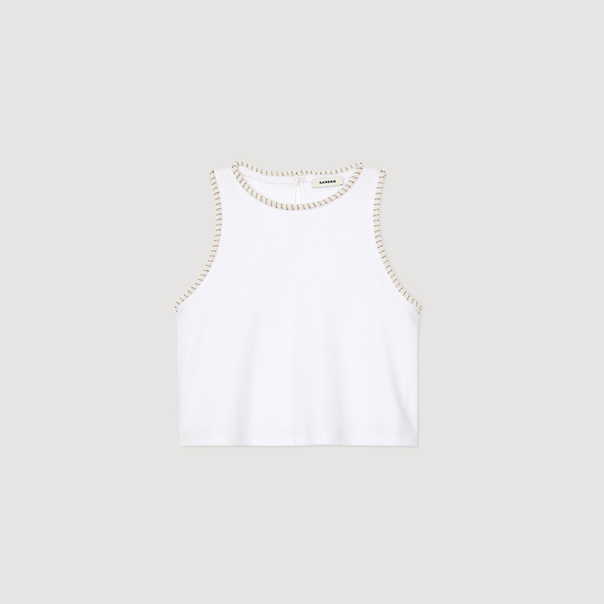 Beaded crop top | Sandro