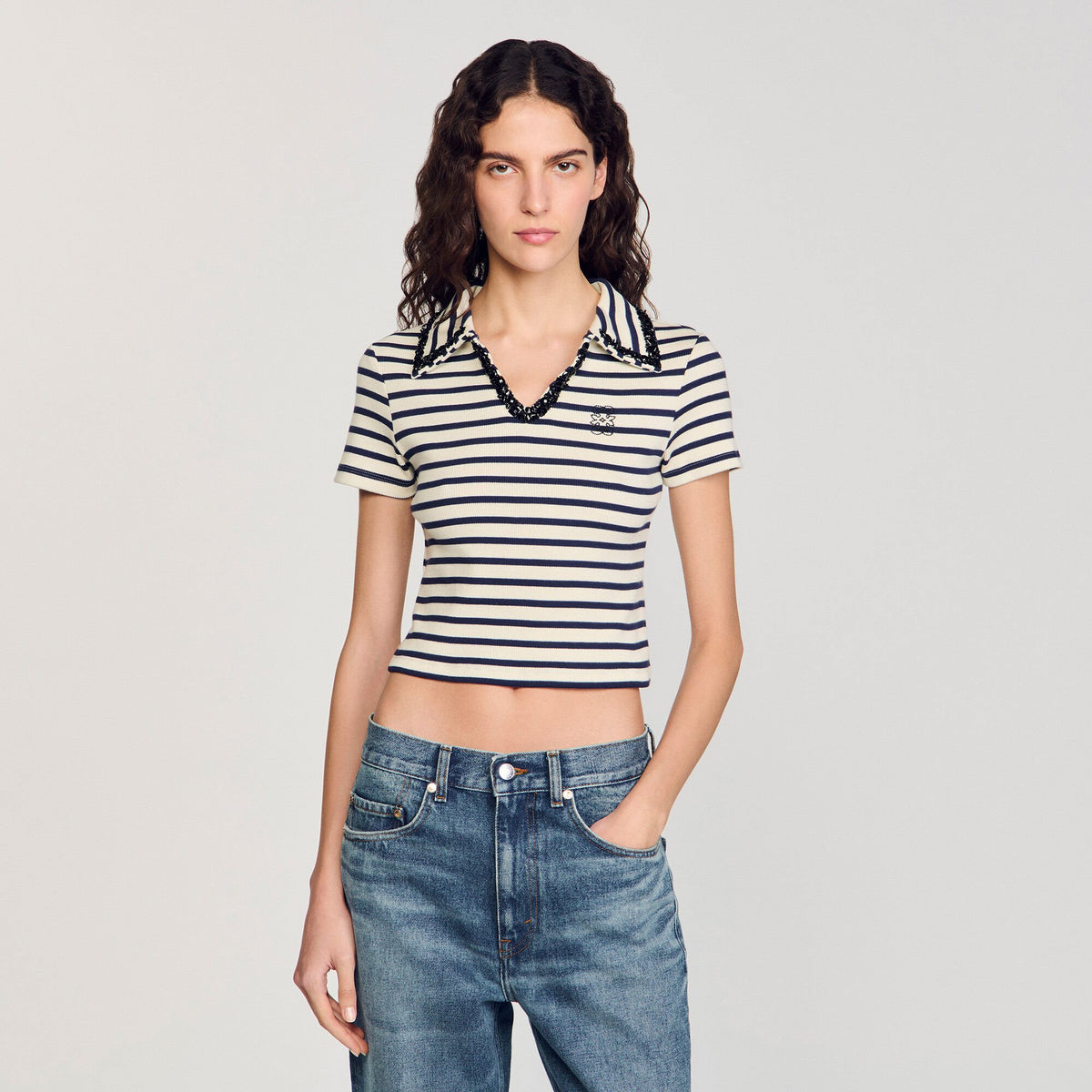 Striped polo shirt | Sandro