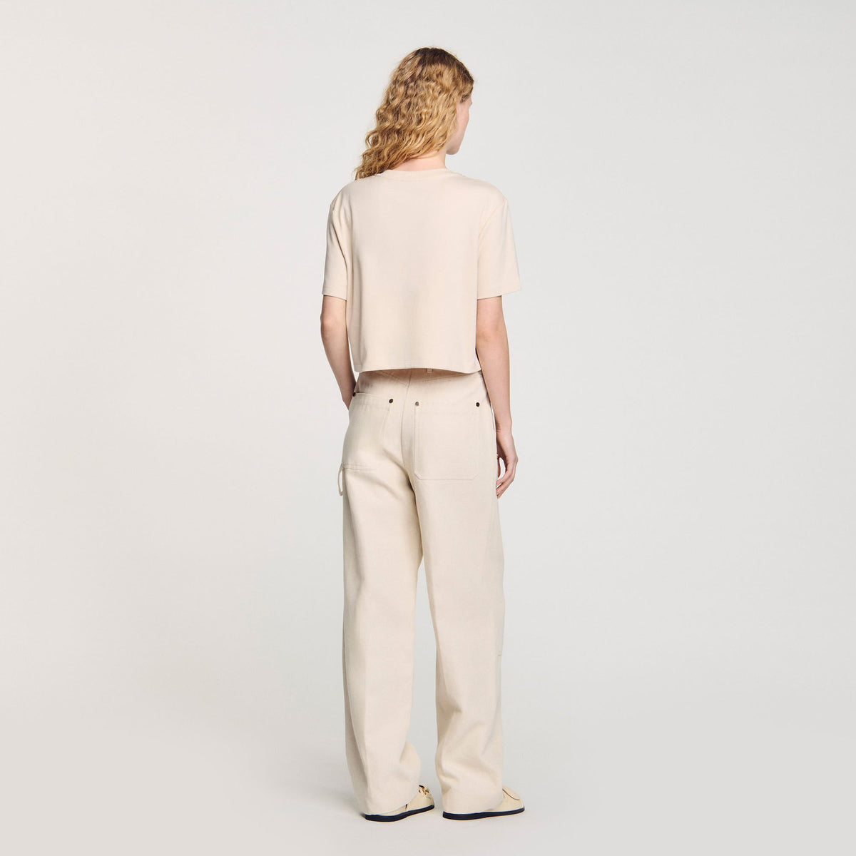 T-shirt with rhinestone details | Sandro