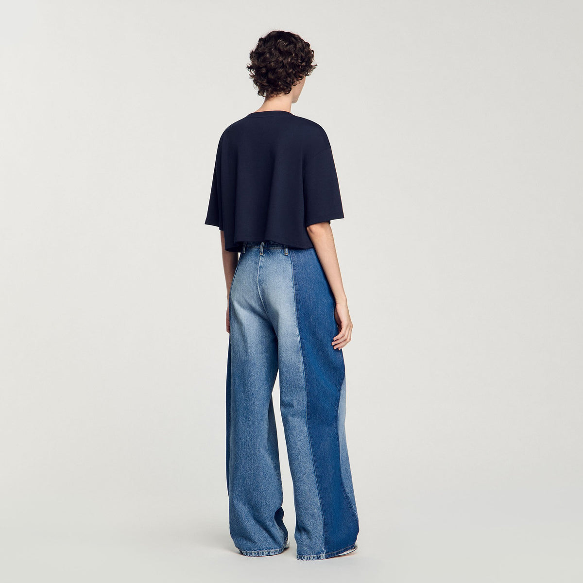 T-shirt with beaded details | Sandro
