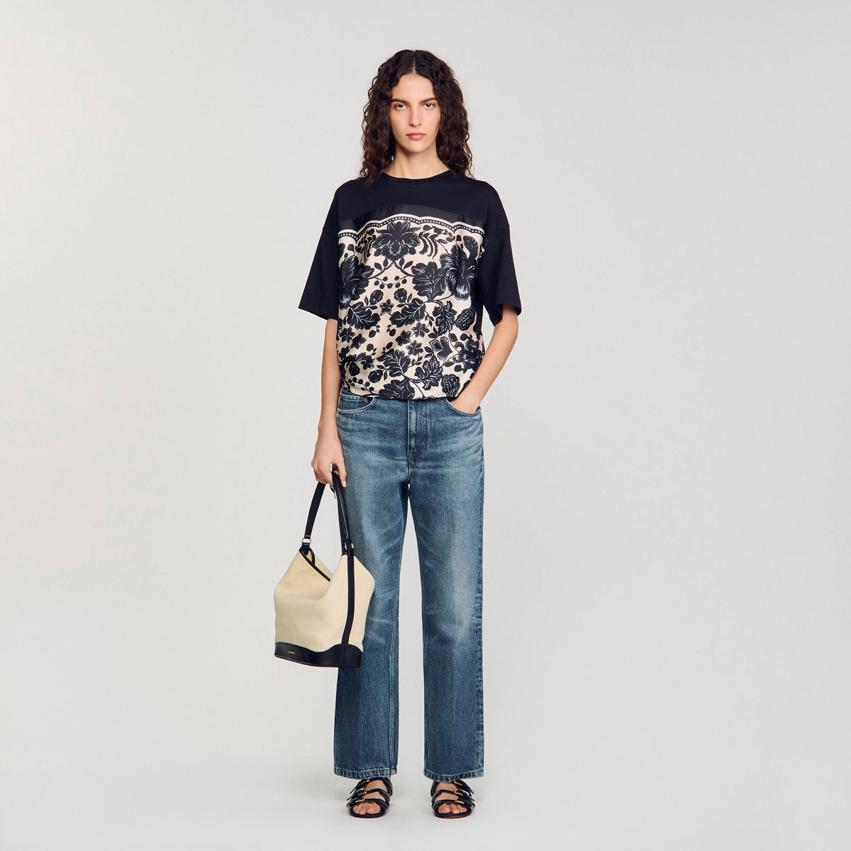 Floral motif T-shirt | Sandro