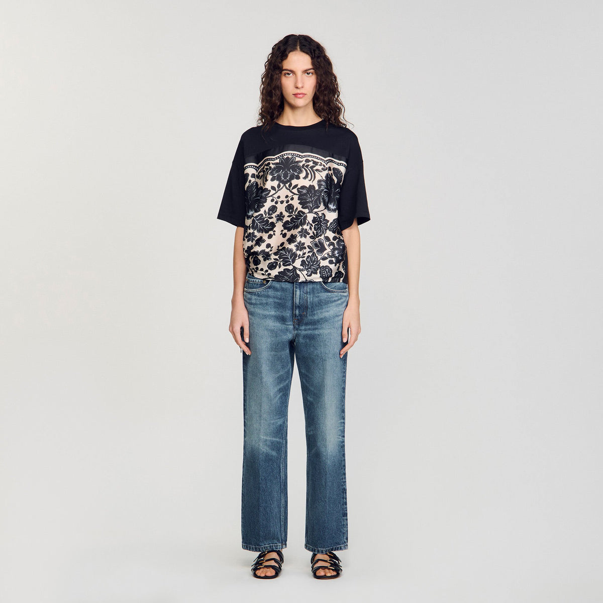 Floral motif T-shirt | Sandro