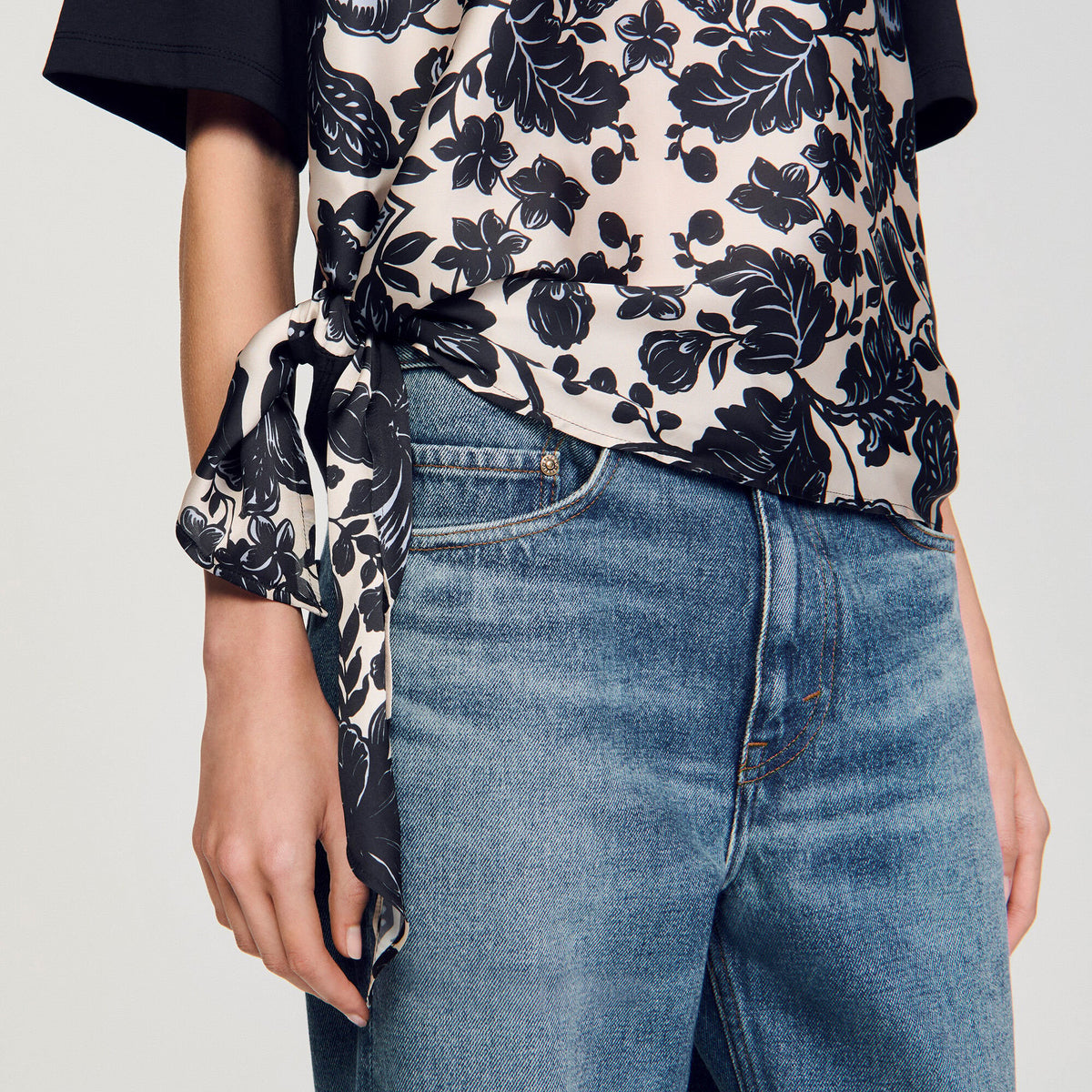 Floral motif T-shirt | Sandro
