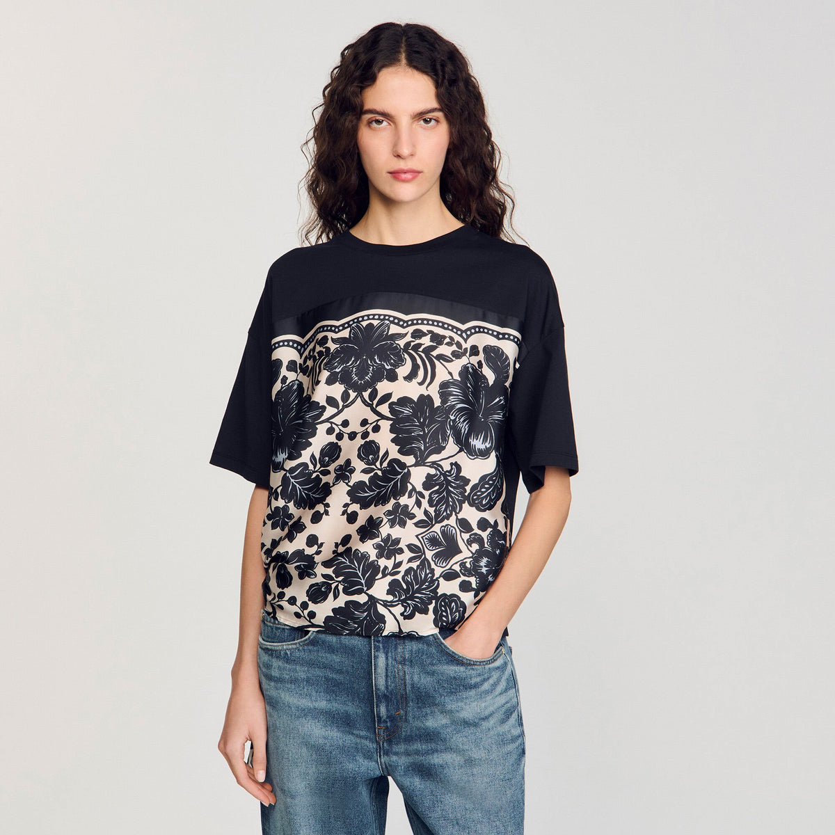 Floral motif T-shirt | Sandro