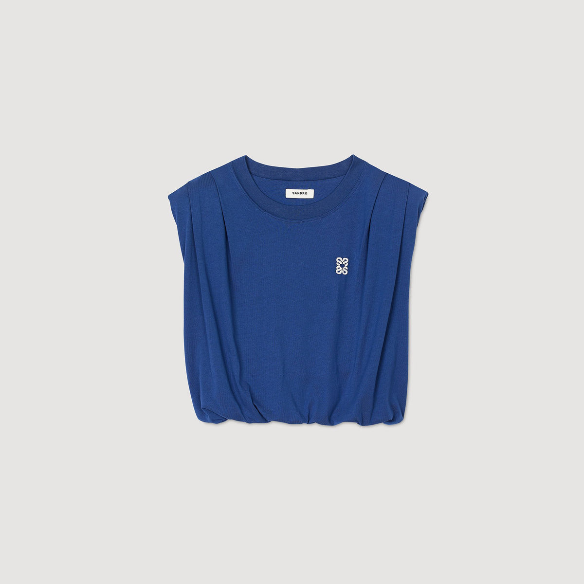 Short draped T-shirt | Sandro