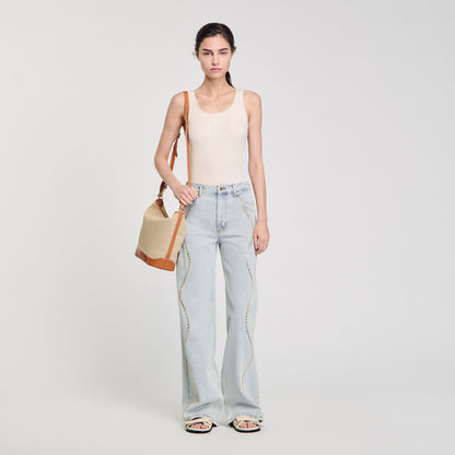 Rib knit vest top | Sandro