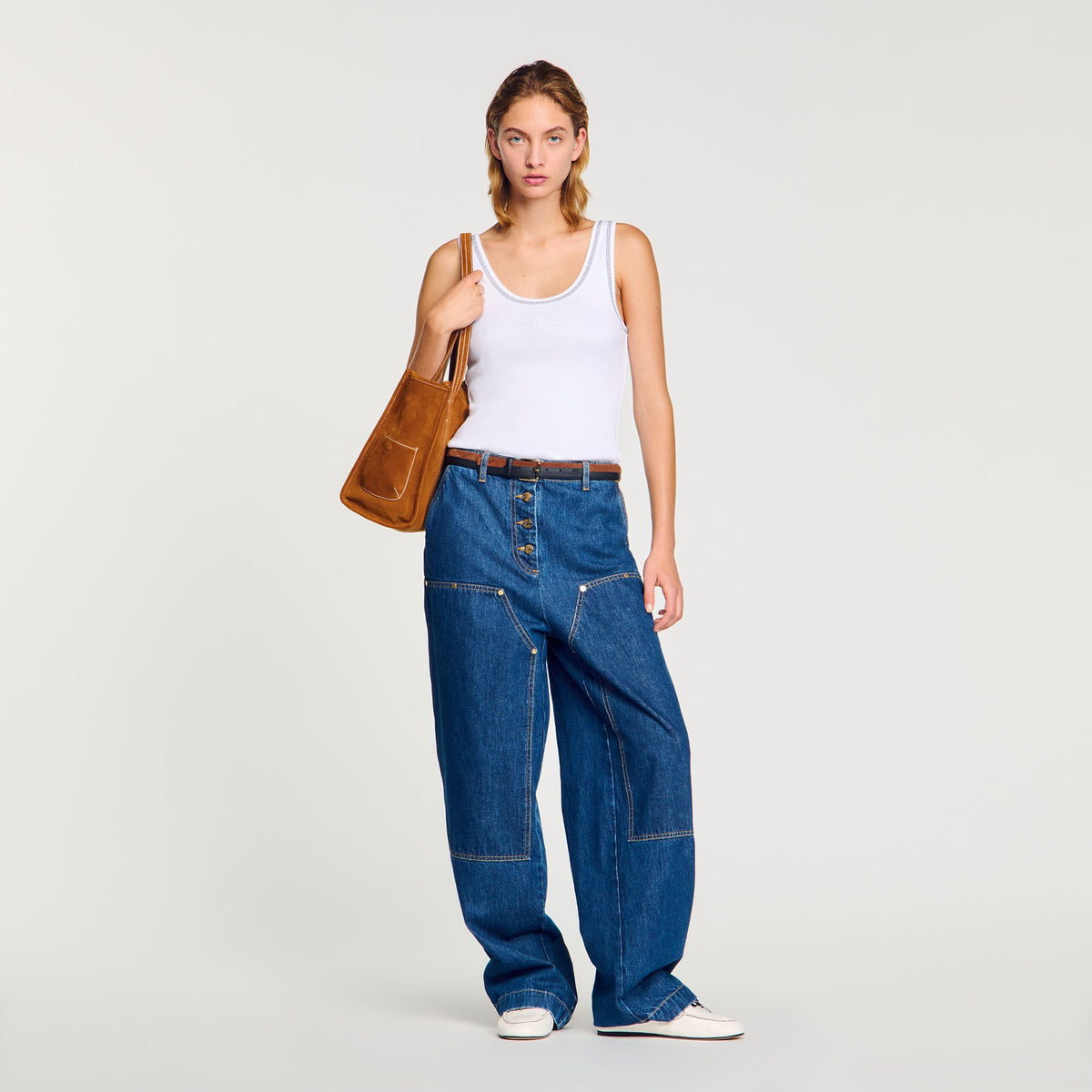 Ribbed vest top | Sandro