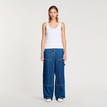 Ribbed vest top | Sandro