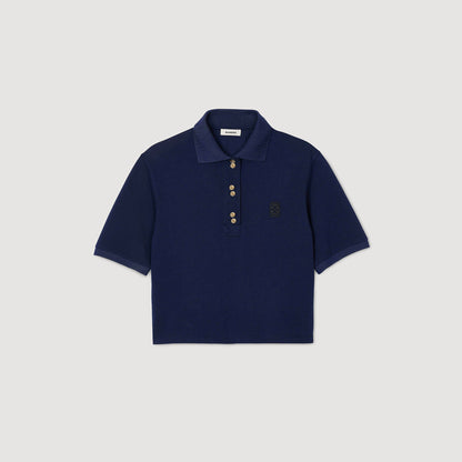 Polo shirt with decorative buttons | Sandro
