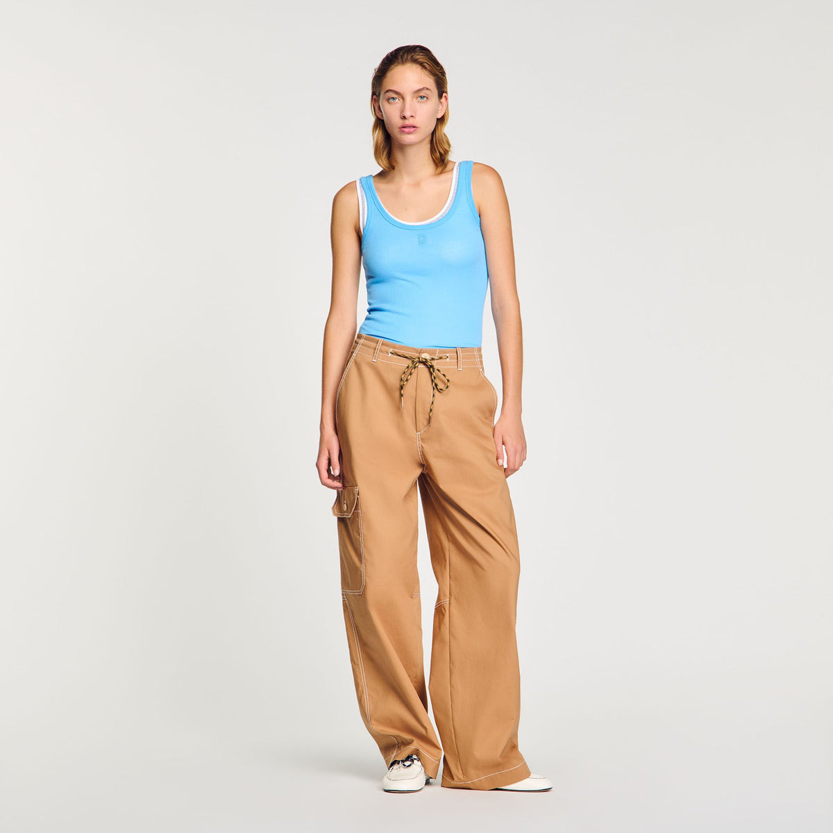 Ribbed vest top | Sandro