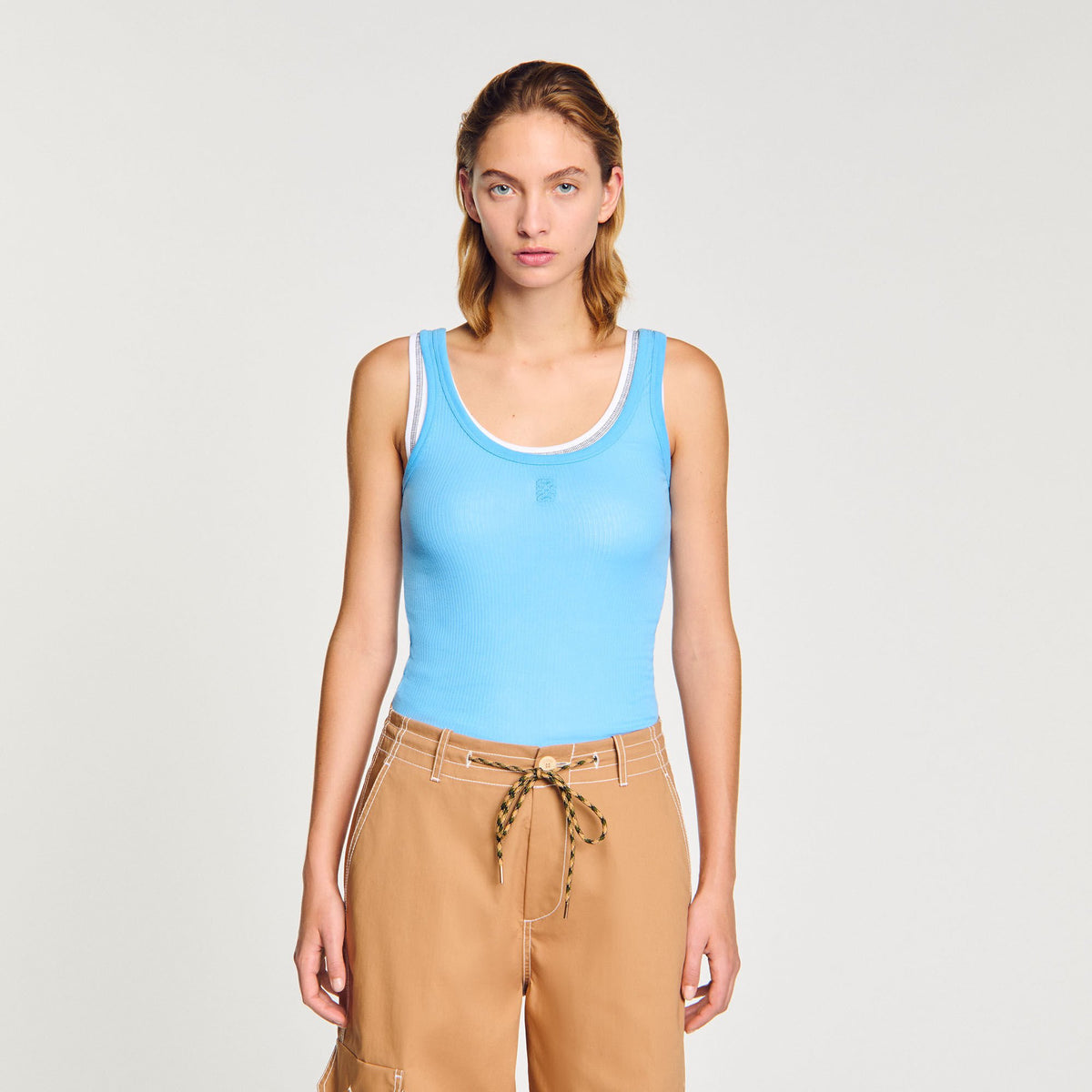 Ribbed vest top | Sandro