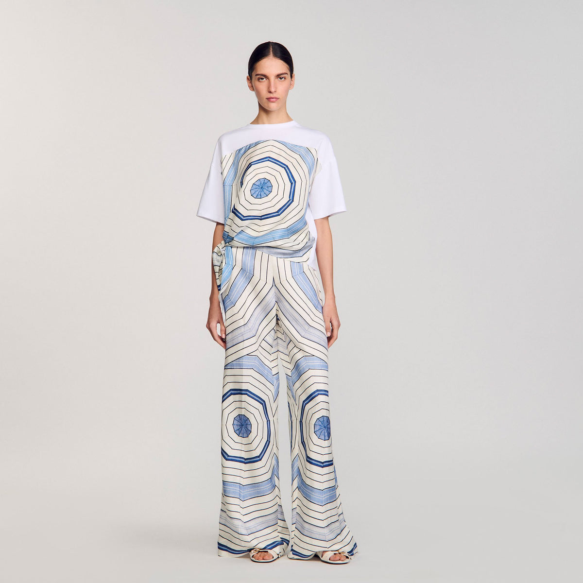 Spiral print T-shirt | Sandro