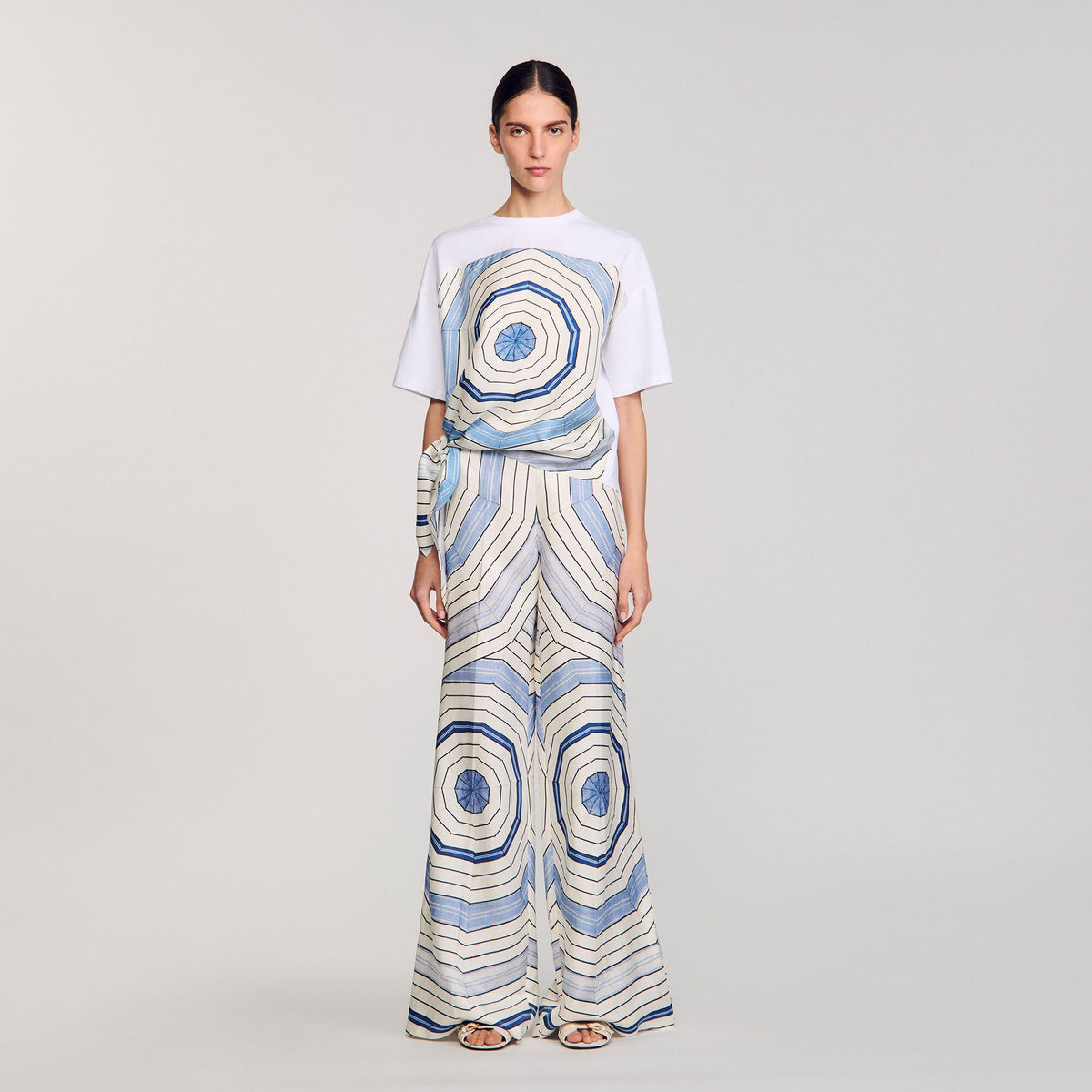 Spiral print T-shirt | Sandro