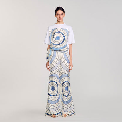 Spiral print T-shirt | Sandro