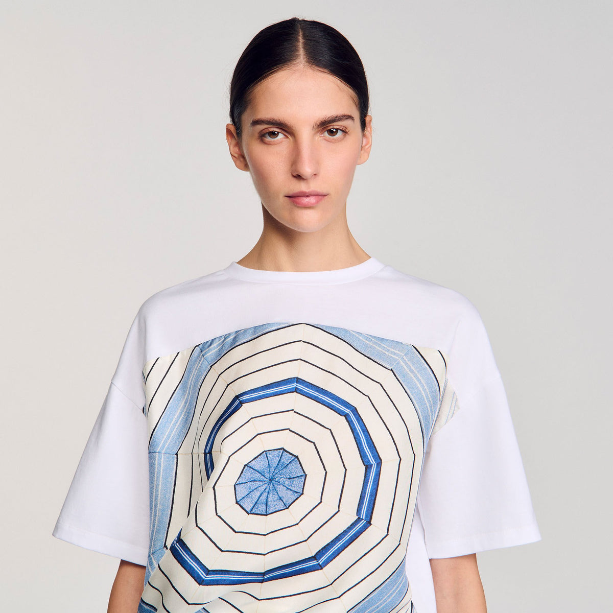Spiral print T-shirt | Sandro