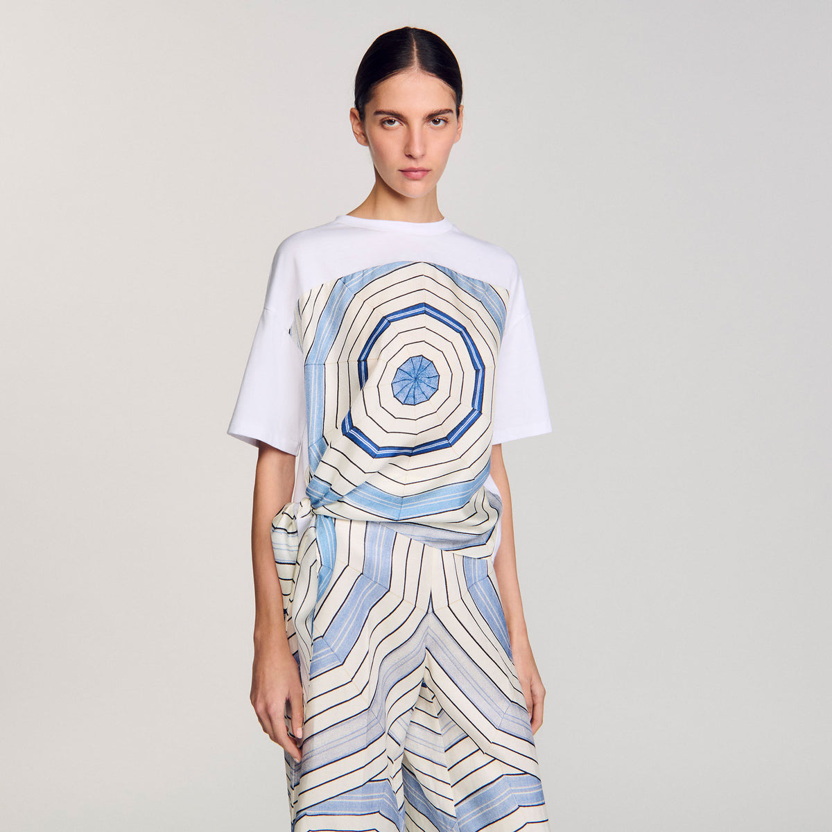 Spiral print T-shirt | Sandro