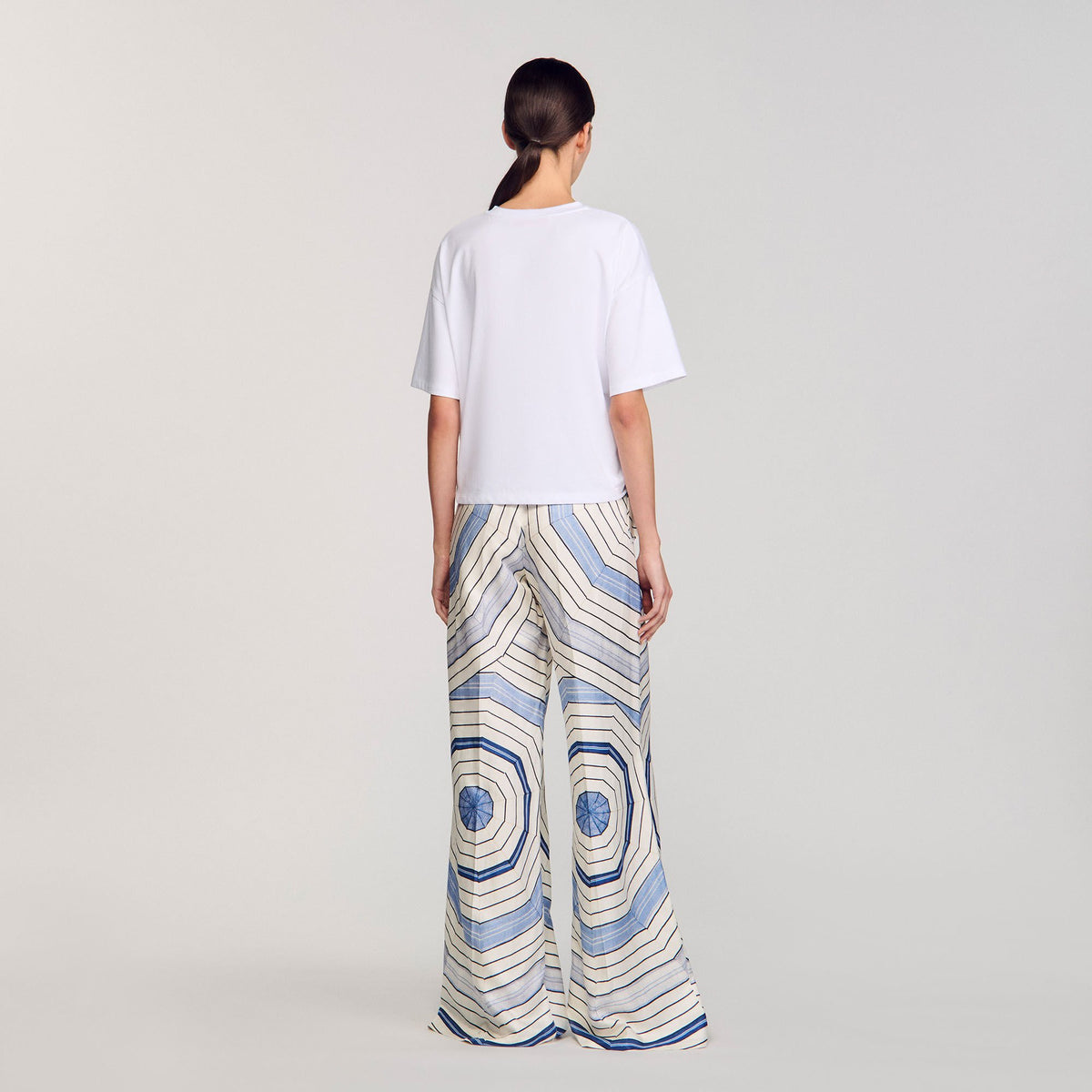 Spiral print T-shirt | Sandro