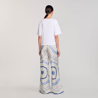Spiral print T-shirt | Sandro