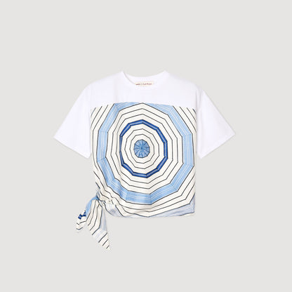 Spiral print T-shirt | Sandro