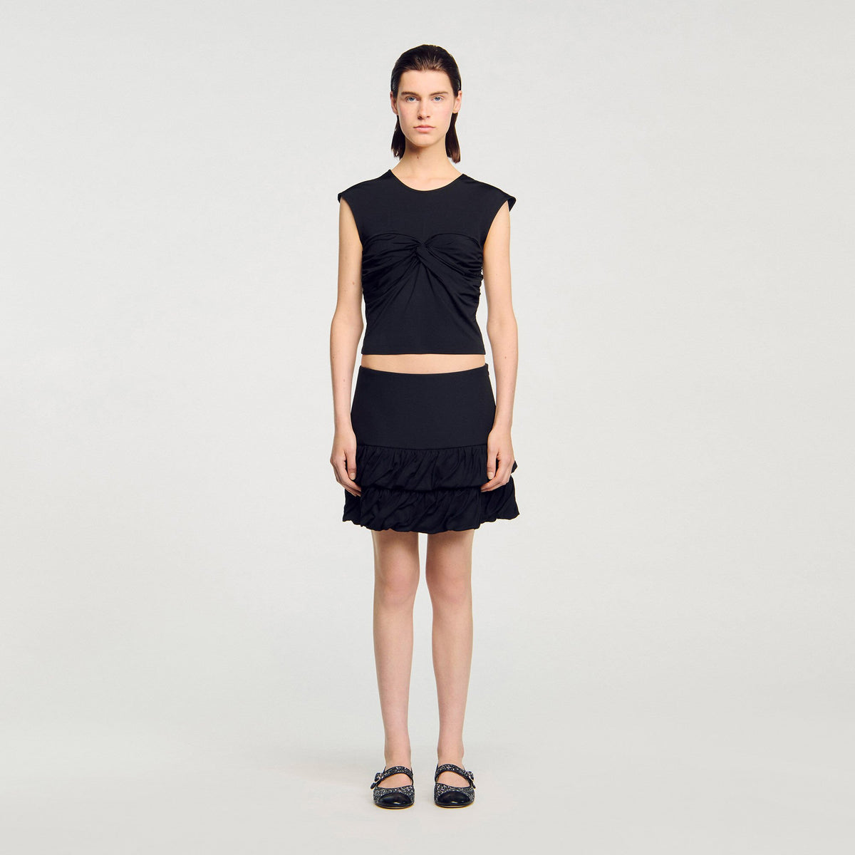 Draped T-shirt | Sandro