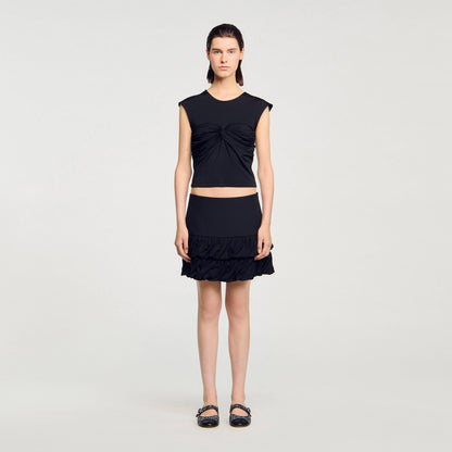 Draped T-shirt | Sandro