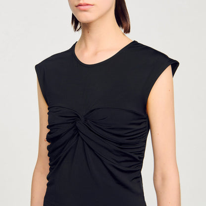 Draped T-shirt | Sandro