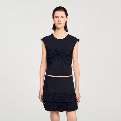 Draped T-shirt | Sandro