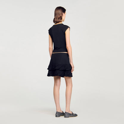 Draped T-shirt | Sandro