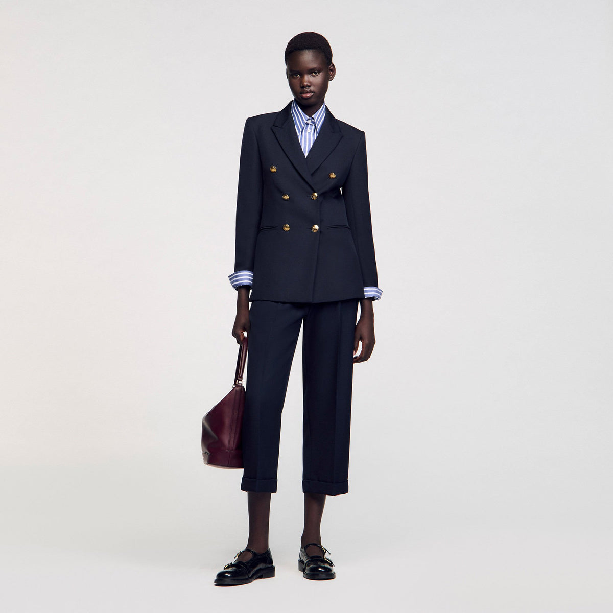 Double-breasted suit jacket | Sandro