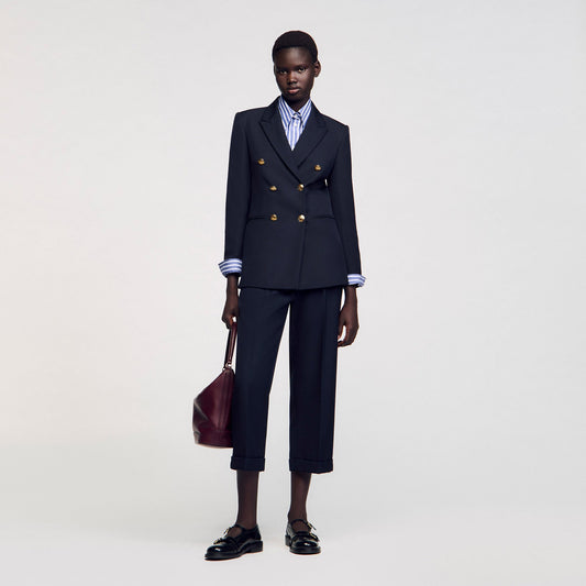 Double-breasted suit jacket | Sandro