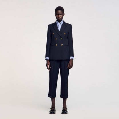Double-breasted suit jacket | Sandro