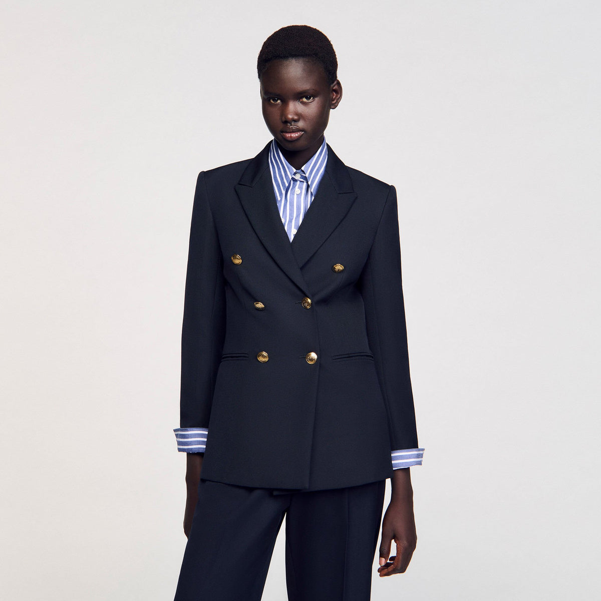 Double-breasted suit jacket | Sandro