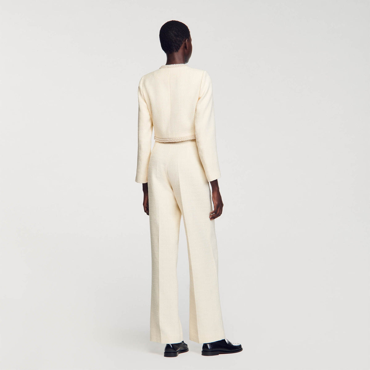 Cropped tweed jacket | Sandro