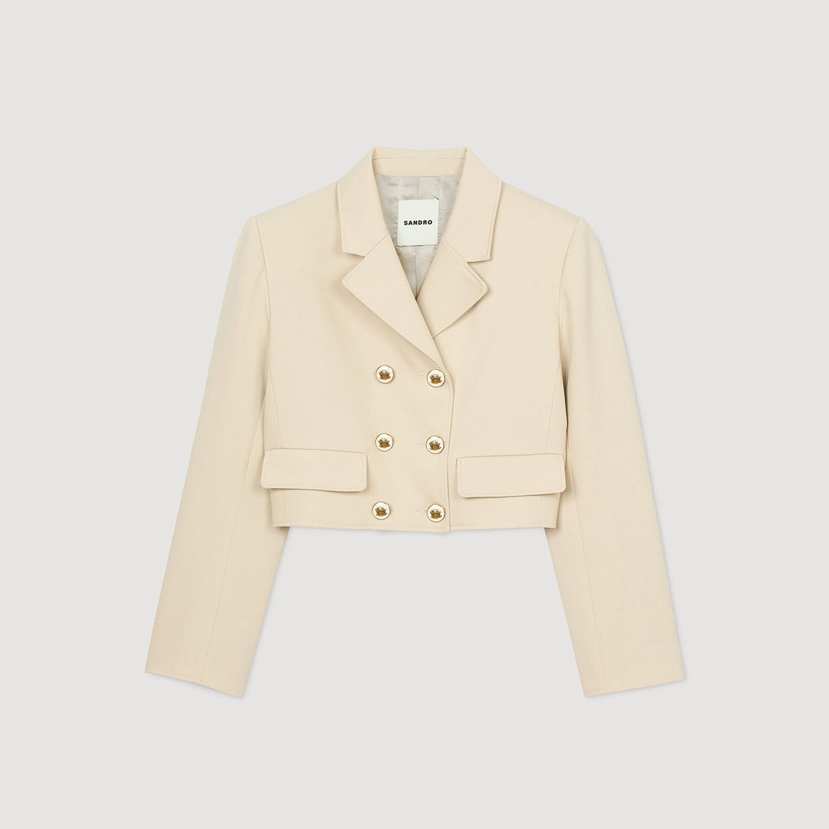 Cropped buttoned jacket | Sandro