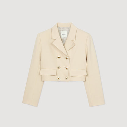 Cropped buttoned jacket | Sandro