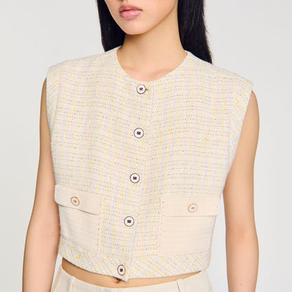 Decorative tweed jacket | Sandro