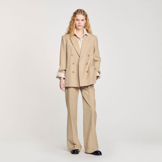 Double-breasted suit jacket | Sandro
