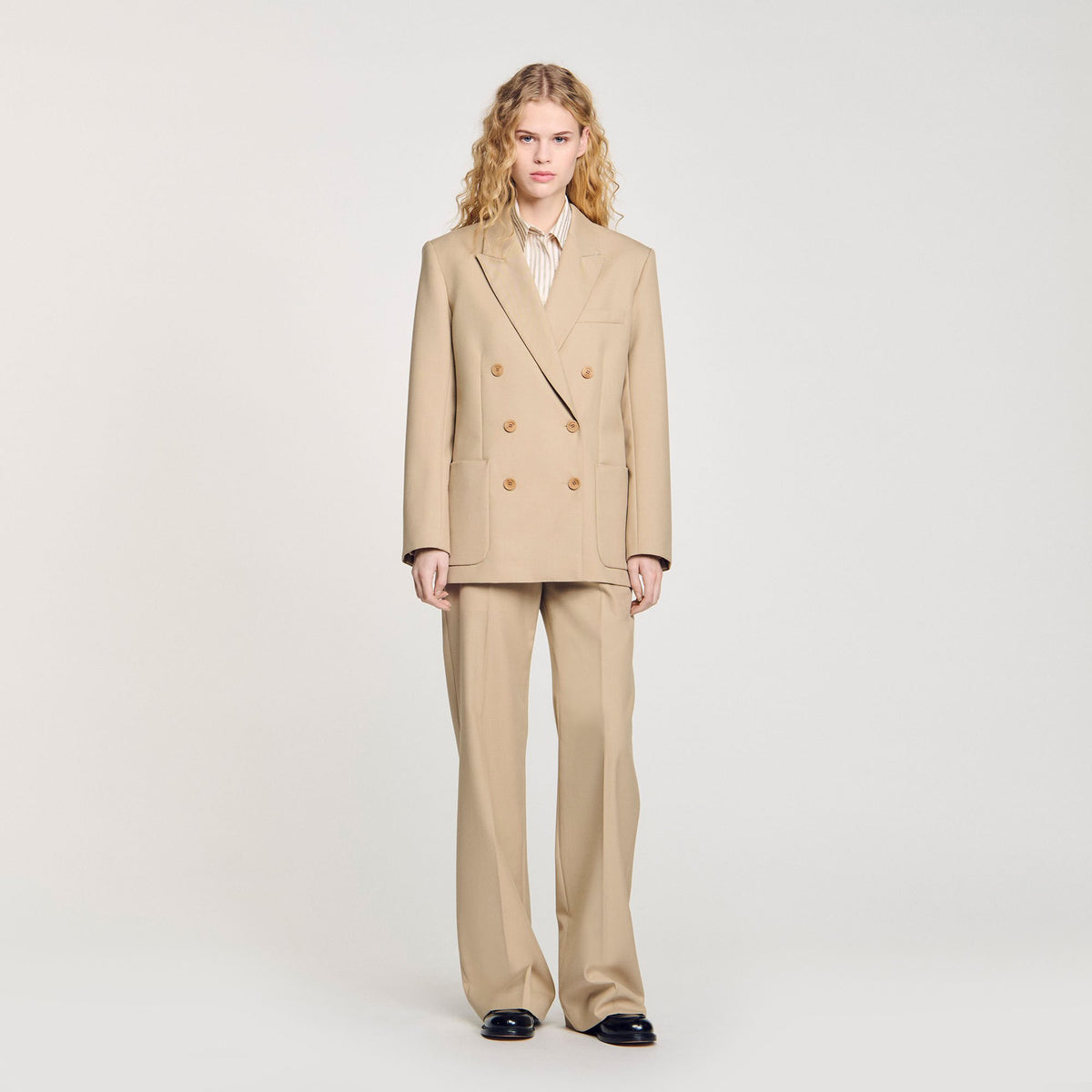 Double-breasted suit jacket | Sandro