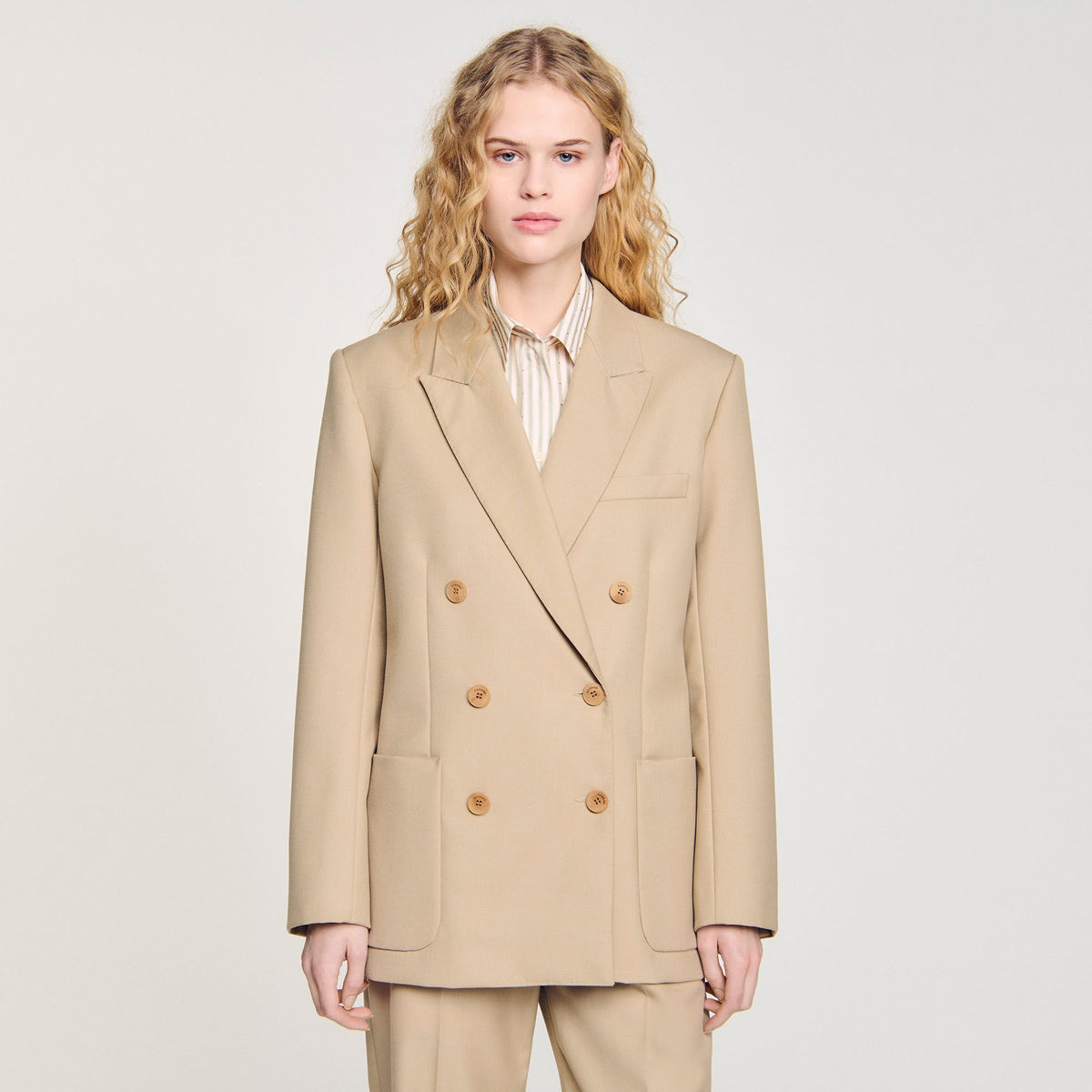 Double-breasted suit jacket | Sandro