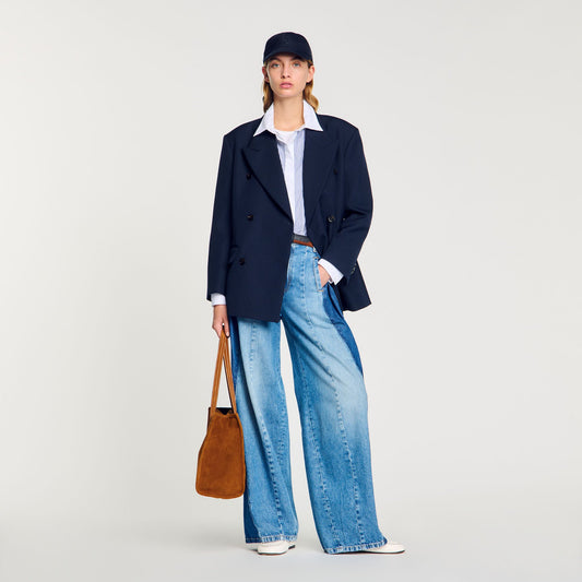 Wool blend suit jacket | Sandro