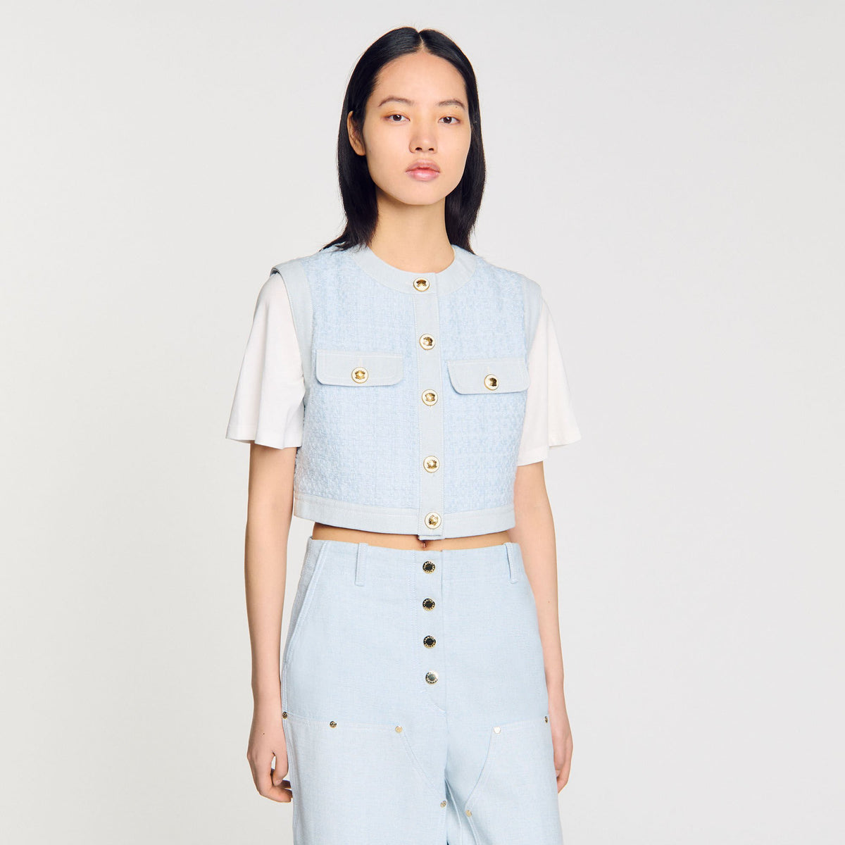 Decorative tweed jacket | Sandro