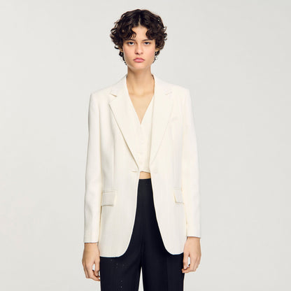 Sequinned suit jacket | Sandro