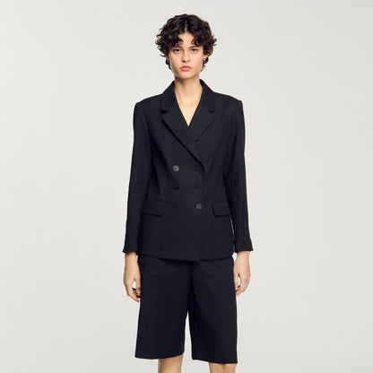 Double-breasted suit jacket | Sandro