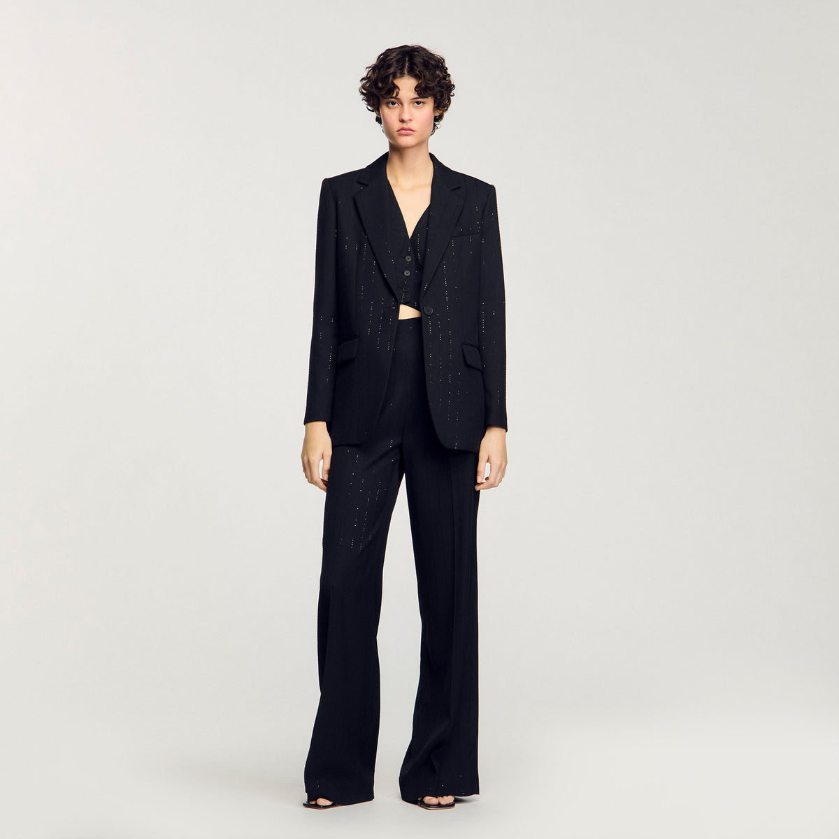 Sequinned suit jacket | Sandro