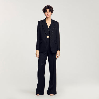 Sequinned suit jacket | Sandro